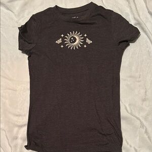 Women's Black Graphic Tee